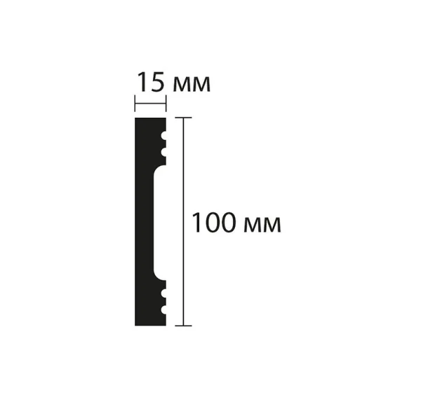 Плинтус NMC Wallstyl FD10 (100х15х2000 мм) в Тюмени