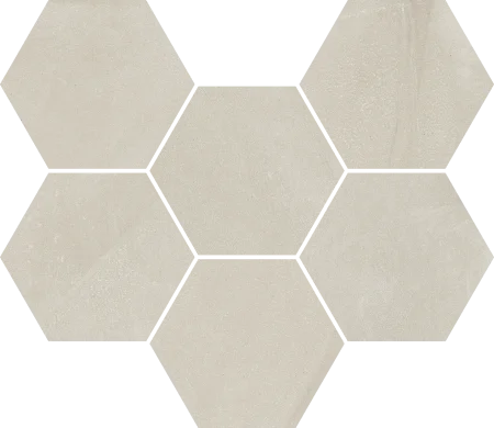 Керамогранит Italon Континуум Пьюр Мозаика Гексагон (Натуральная 25х29) в Тюмени