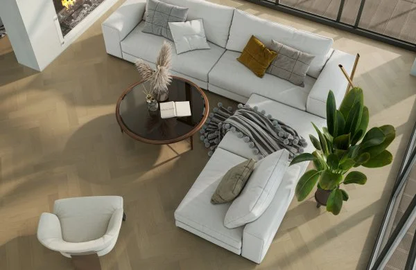 Паркетная доска Quartz Parquet Английская Ёлка Дуб Шампань 33-414 в Тюмени