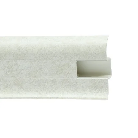 Пластиковый плинтус Royce №860 Белый Кварц (58х22х2200мм) в Тюмени