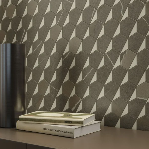 Керамогранит Italon Метрополис Мозаика Гексакон Ворм 25.4x31 (Натуральная) в Тюмени