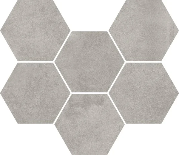 Керамогранит Coliseum Экспо Грэй Мозаика Гексагон (Натуральная, 25х29) в Тюмени