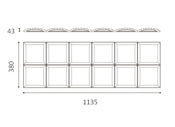 Декоративная панель NMC Arstyl Square (113.5x38x3 см) в Тюмени
