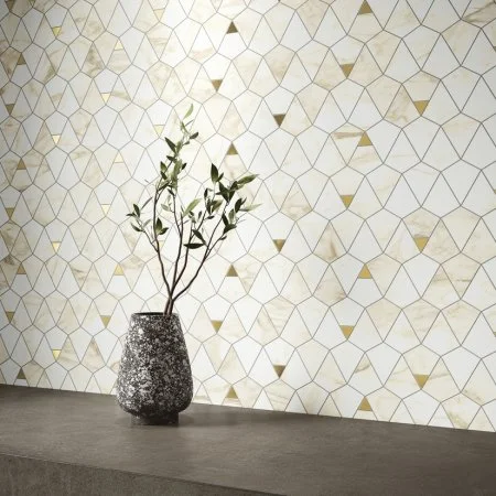 Керамогранит Italon Этернум Каррара Мозаика Вертекс 25.8х30 (Натуральная) в Тюмени