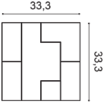Декоративная панель Orac W103 (33.3x33.3x2.5 см) в #REGION_NAME_DECLINE_PP#