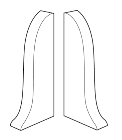 Заглушка (левая и правая) Royce 55 мм