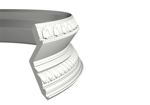 Карниз Европласт 1.50.137 гибкий 2,0 м в #REGION_NAME_DECLINE_PP#