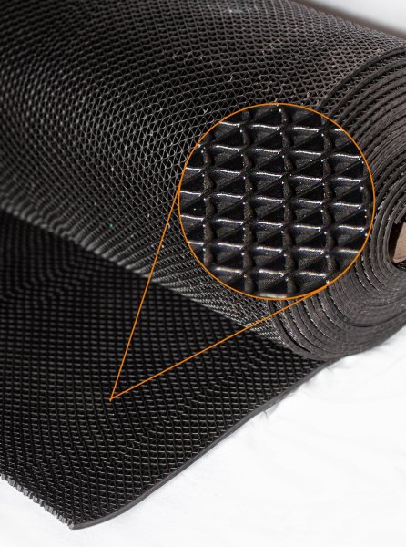 Грязезащитное рулонное покрытие ЗигЗаг Черный 5 мм (0,9 м) Китай в #REGION_NAME_DECLINE_PP#